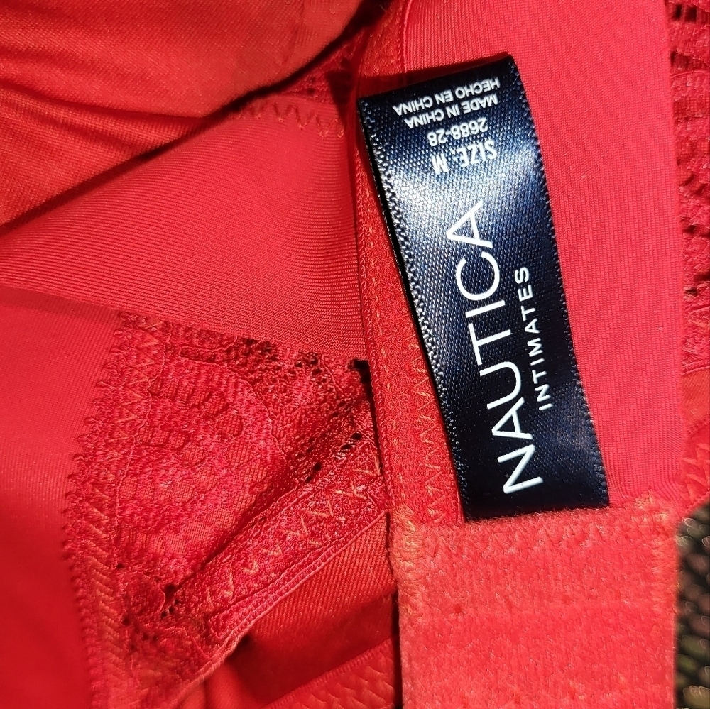 (2 bras) Sexy Red and Black Lace bras by Nautica (NWT) - Picture 5 of 8